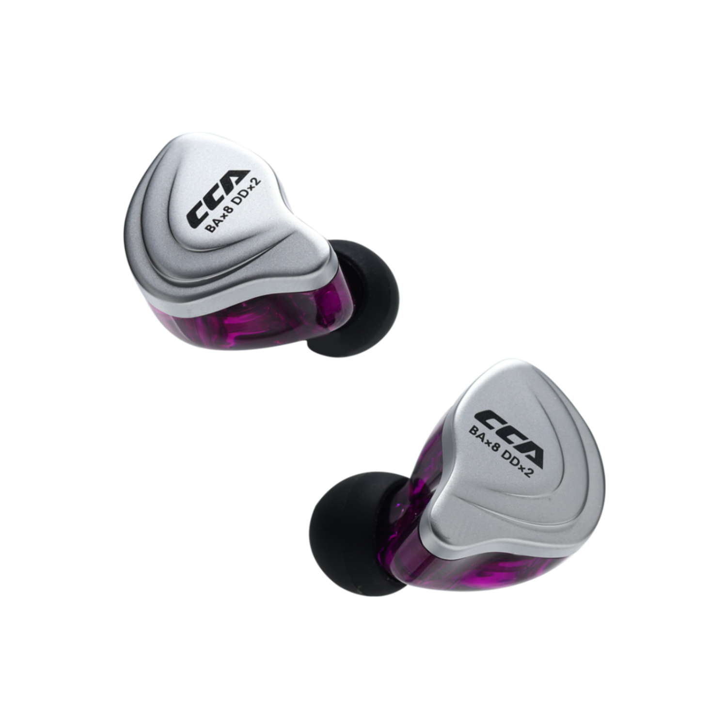 CCA C10 IEM, aluminum faceplate, hybrid drivers
