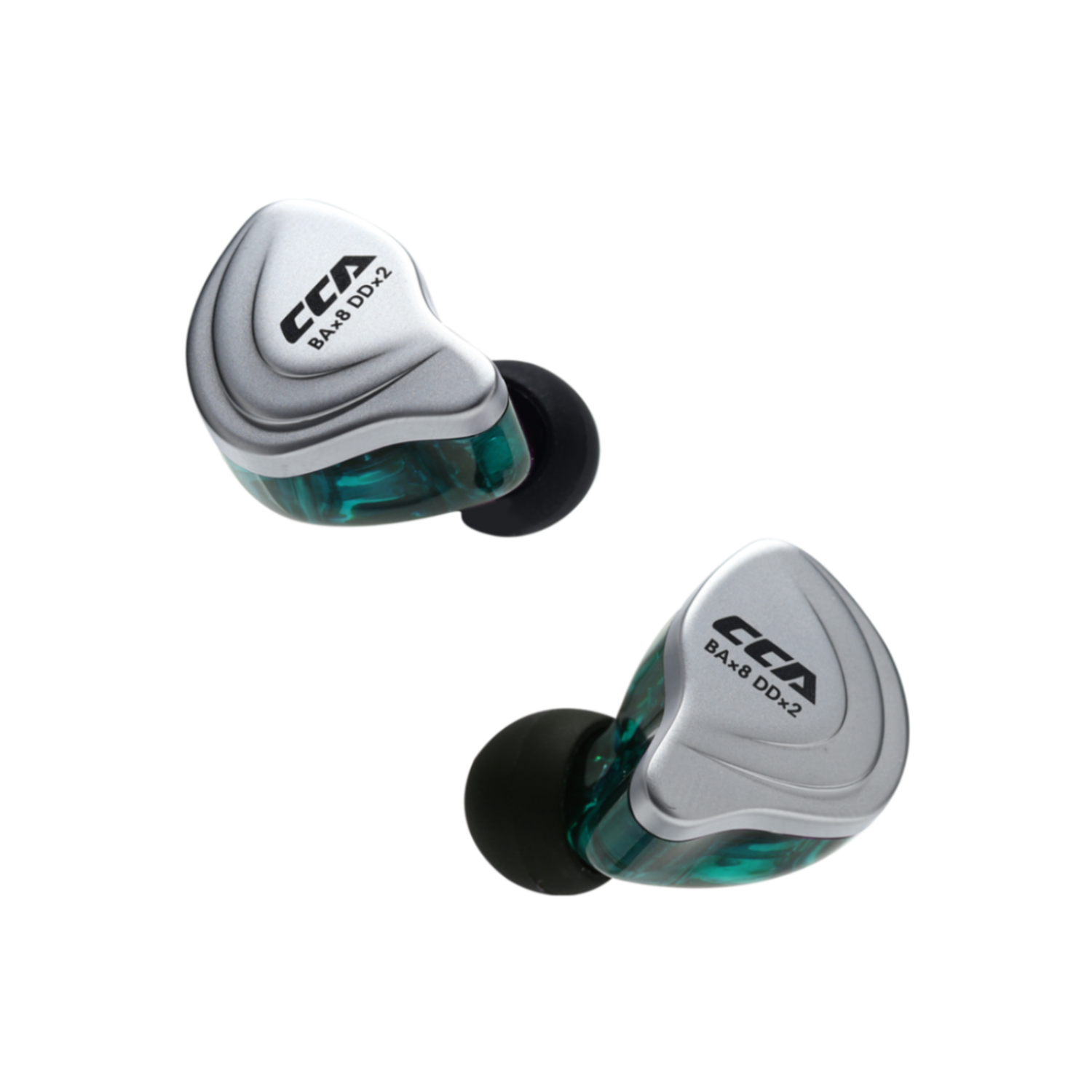 CCA C10 in-ear monitors, translucent resin, Hi-Fi sound