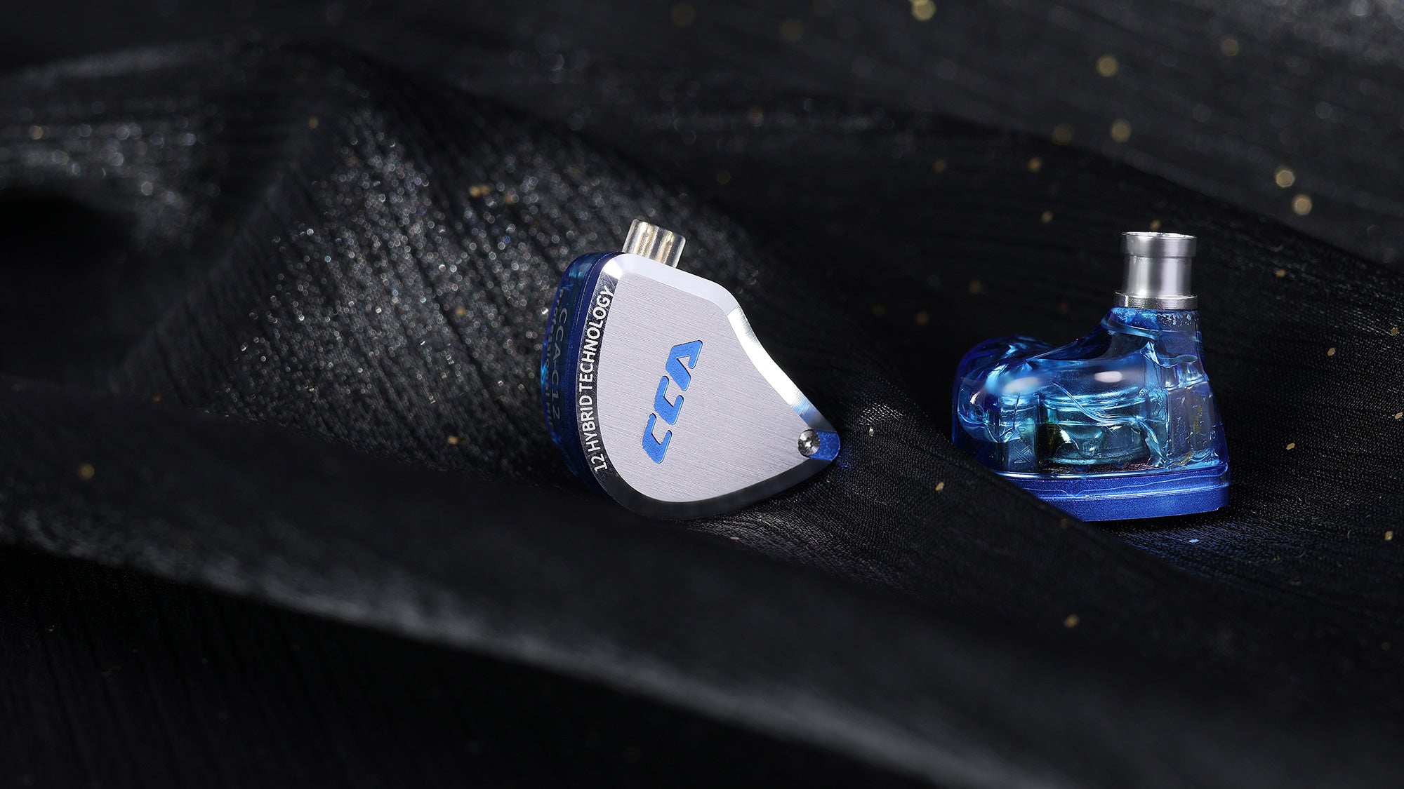 CCA C12 earphones showcasing premium metal-resin hybrid casing.