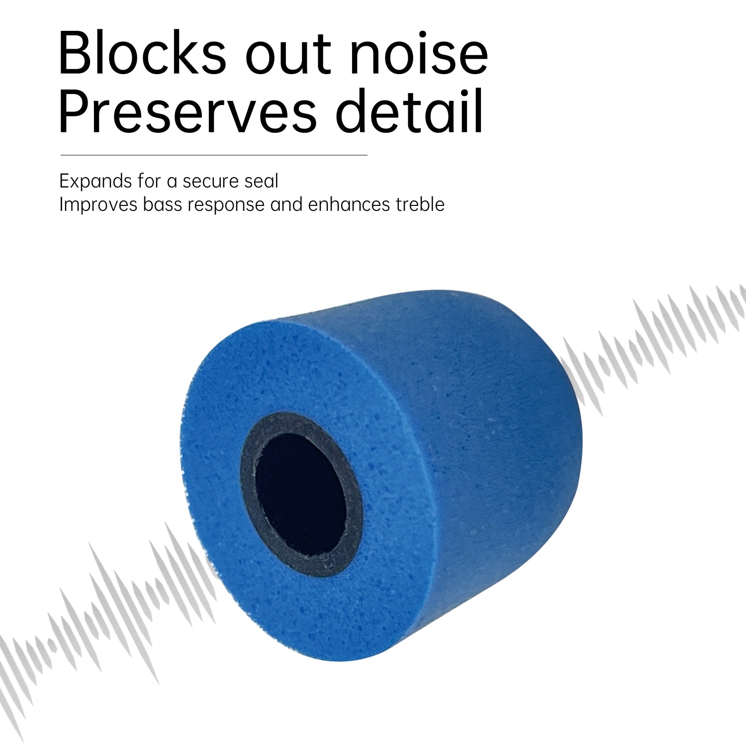 CS02 comfort-fit foam & silicone ear tips for better seal