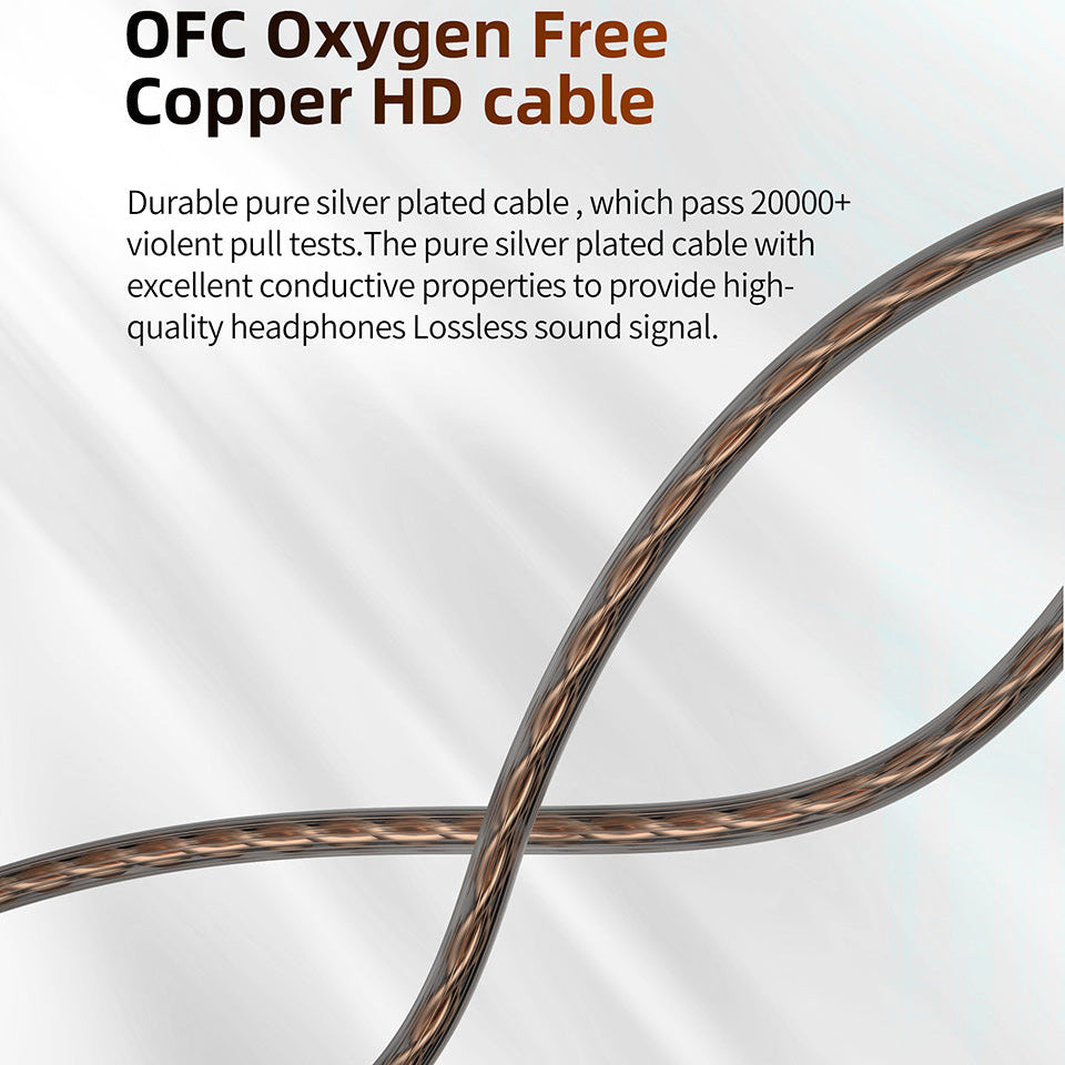 CCA FLA replaceable earphone cable