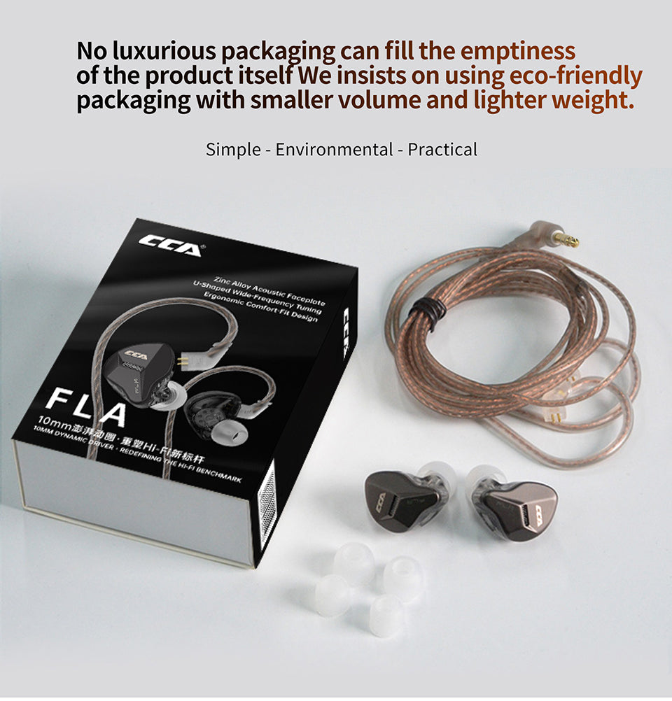 CCA FLA ergonomic in-ear fit