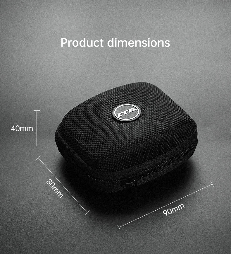 Drop-proof portable audio accessory storage case