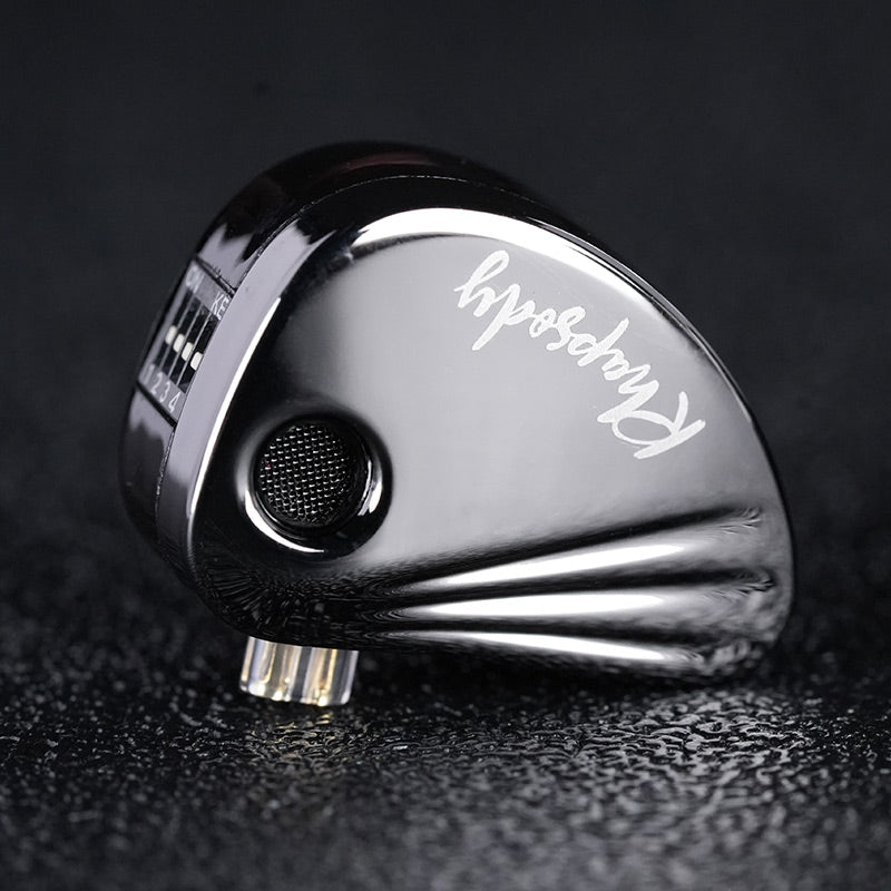 Person wearing CCA Rhapsody IEM, comfortable fit