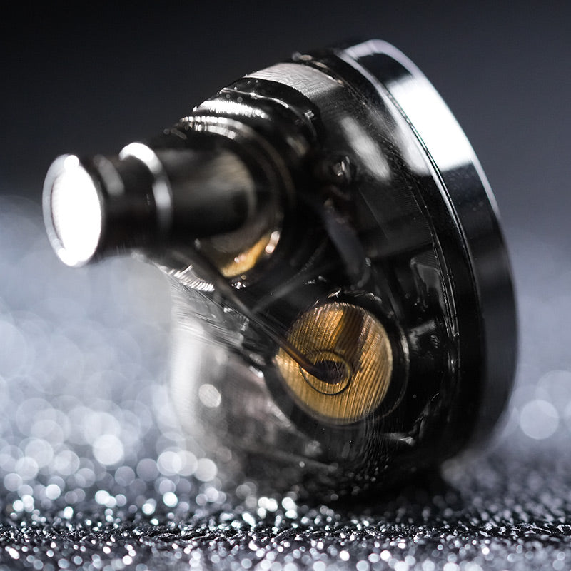 Rear view, high-precision 3D-printed shell