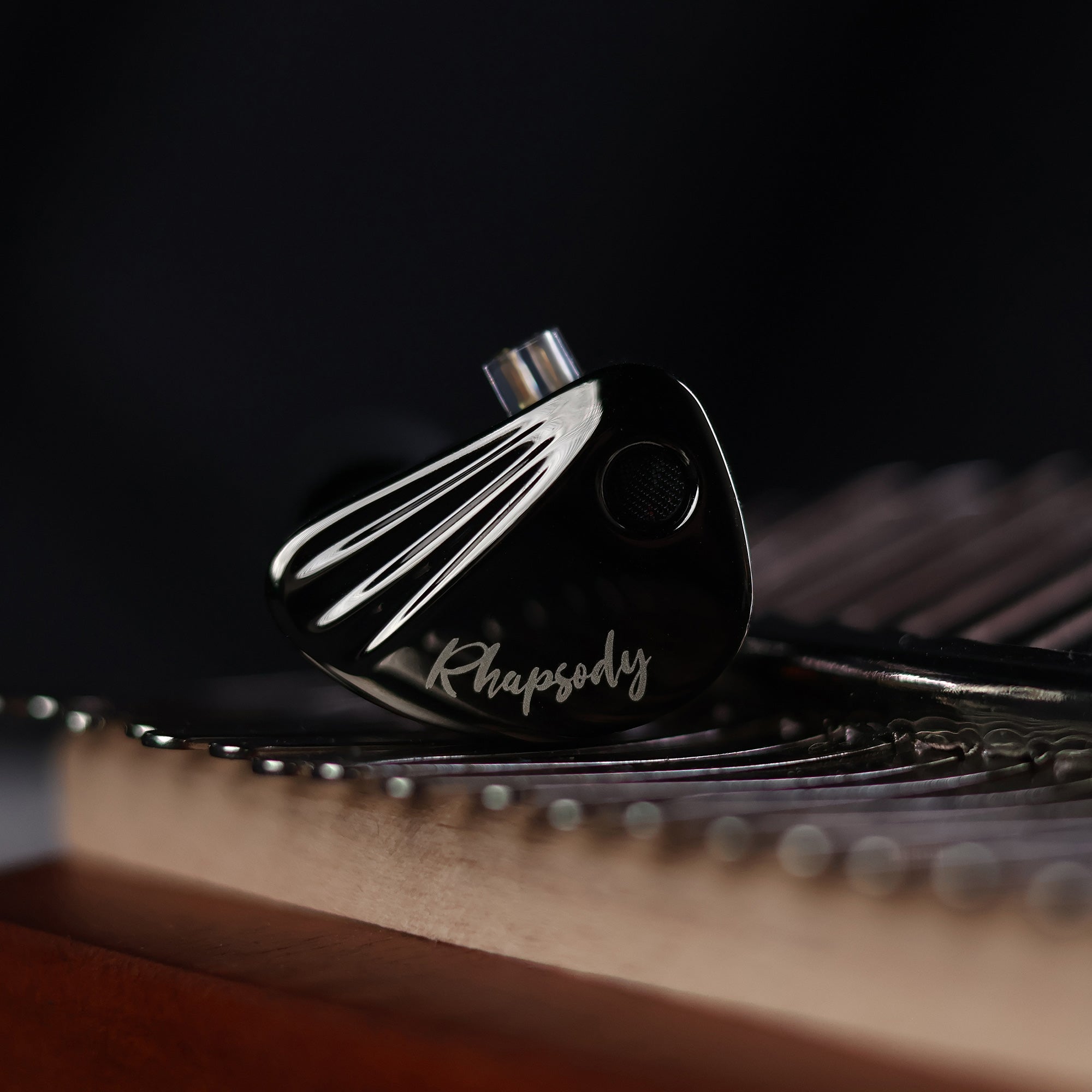 CCA Rhapsody IEM front view, hybrid Hi-Fi