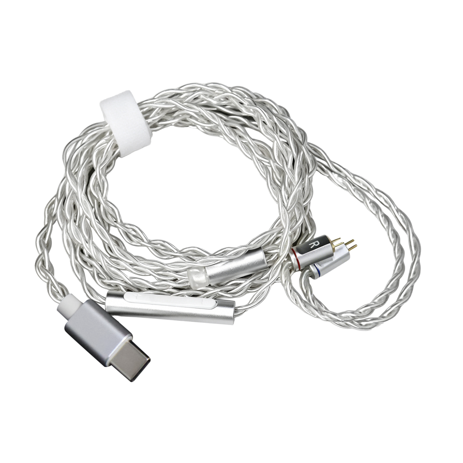 CCA 156-Core Silver-Plated Upgrade Cable with Mic