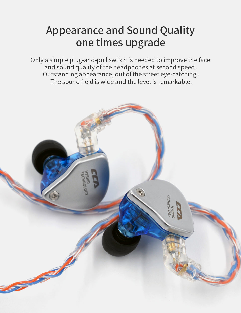 Cubic braided silver-plated cable details