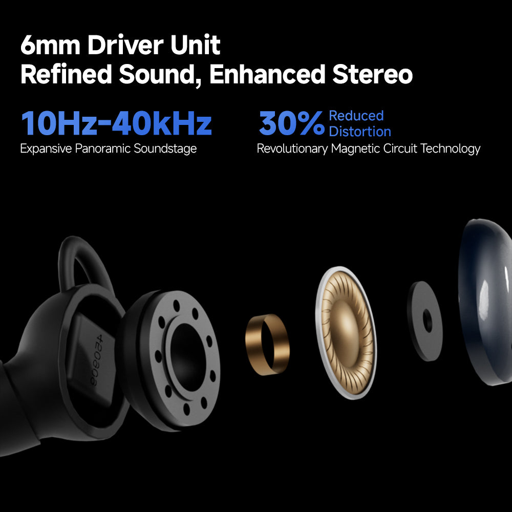 CCA-Sleep earbuds internal 6mm driver acoustic structure