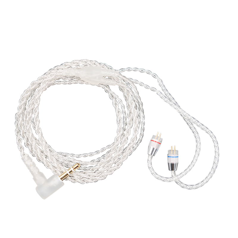 CCA silver-plated cable with 100-core braided structure