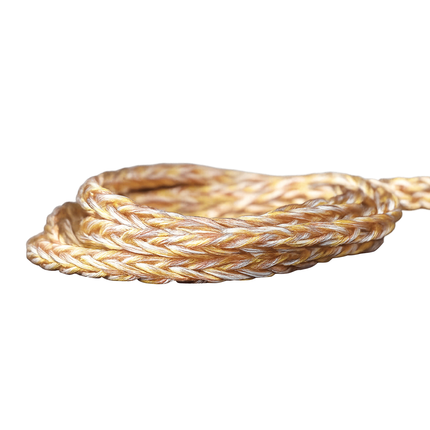 Aramid fiber reinforced headphone cable with transparent PVC