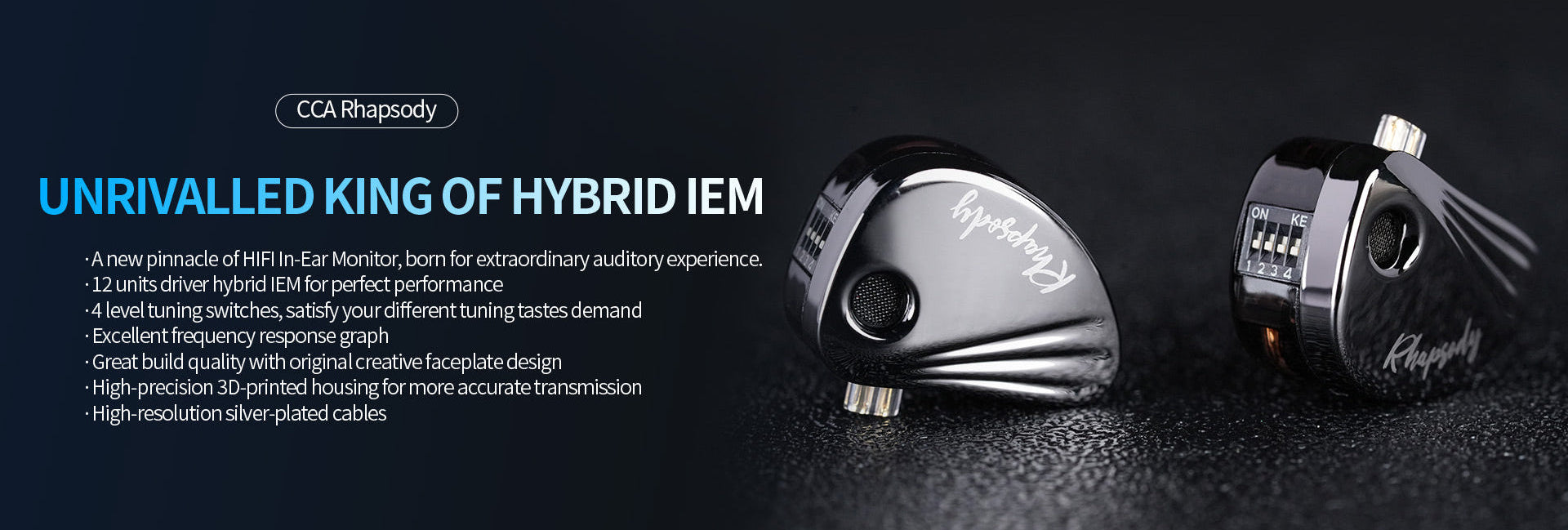 12-driver hybrid configuration, dual dynamic and BA