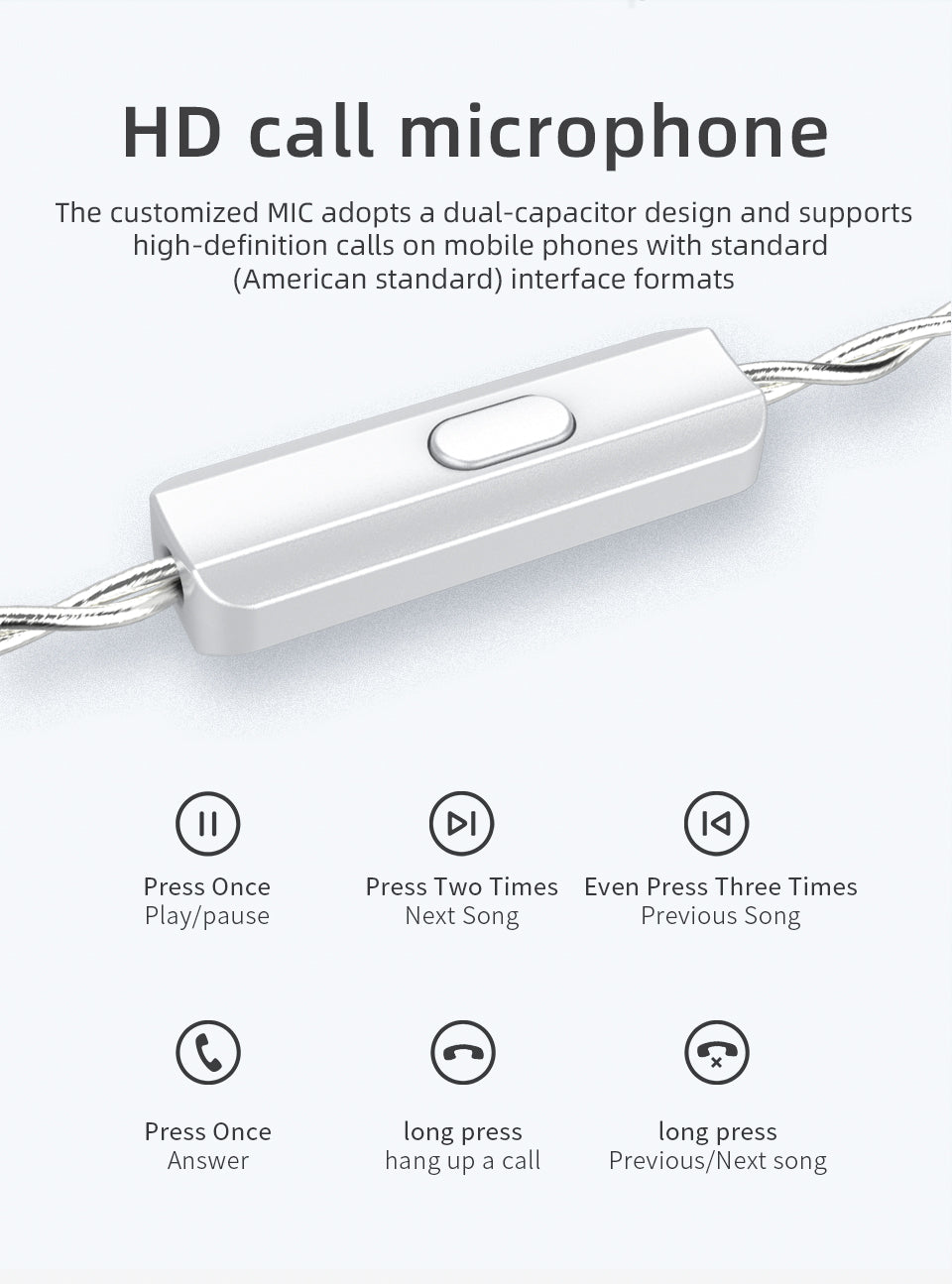 Hybrid driver IEM earphones featuring powerful bass and clear vocals