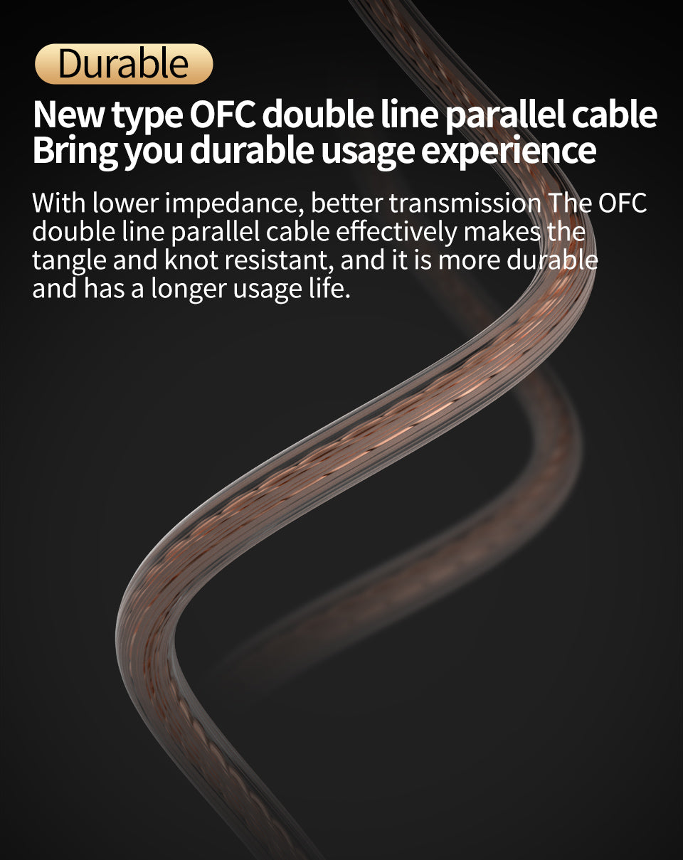 Comfortable CCA CRA earphones with upgradeable cable.