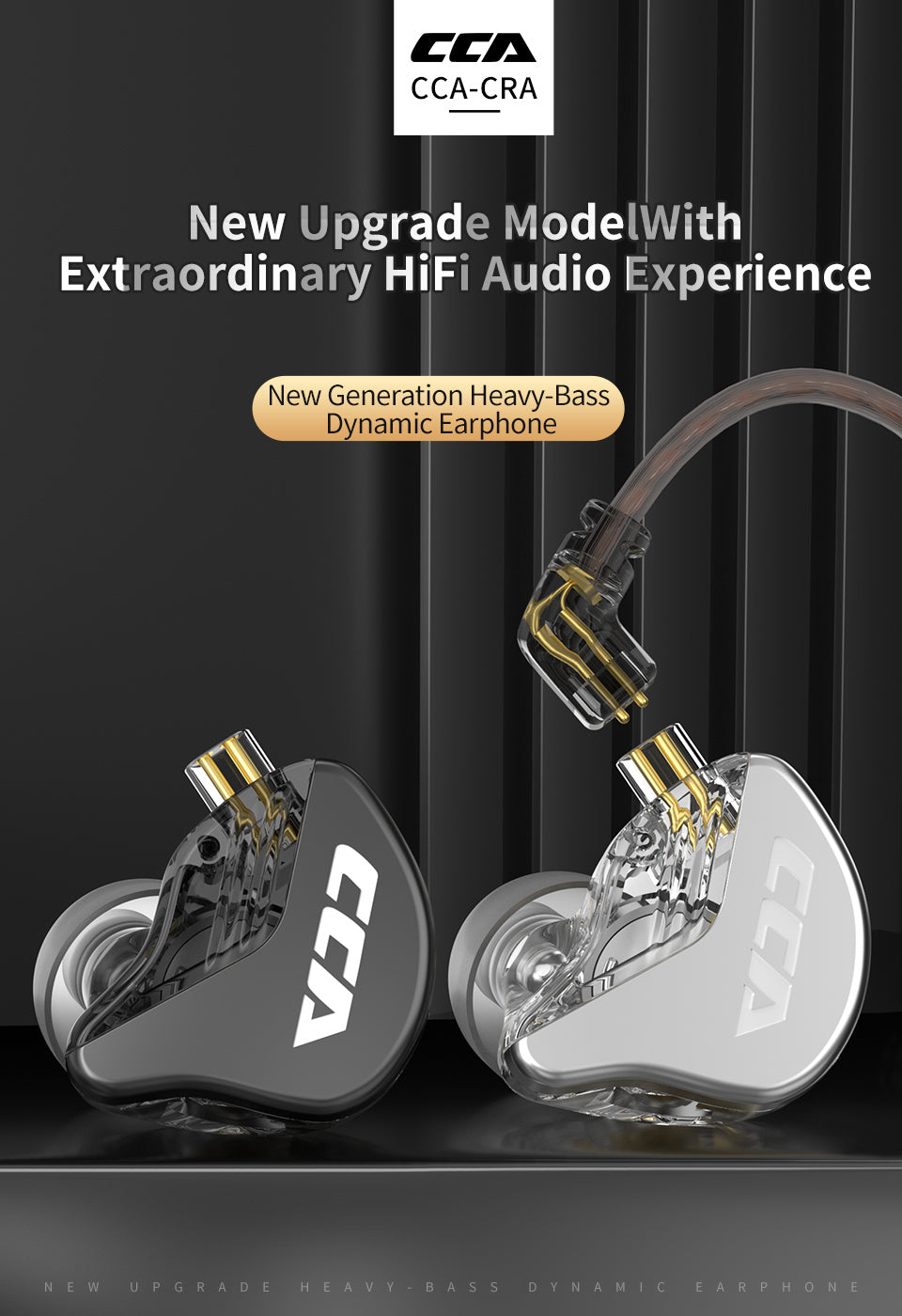 Lightweight CCA CRA in-ear monitors with rich bass.
