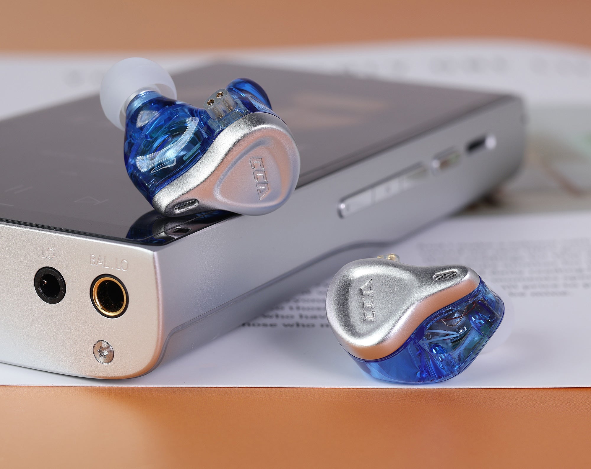 CCA CSN zinc alloy faceplate earphones