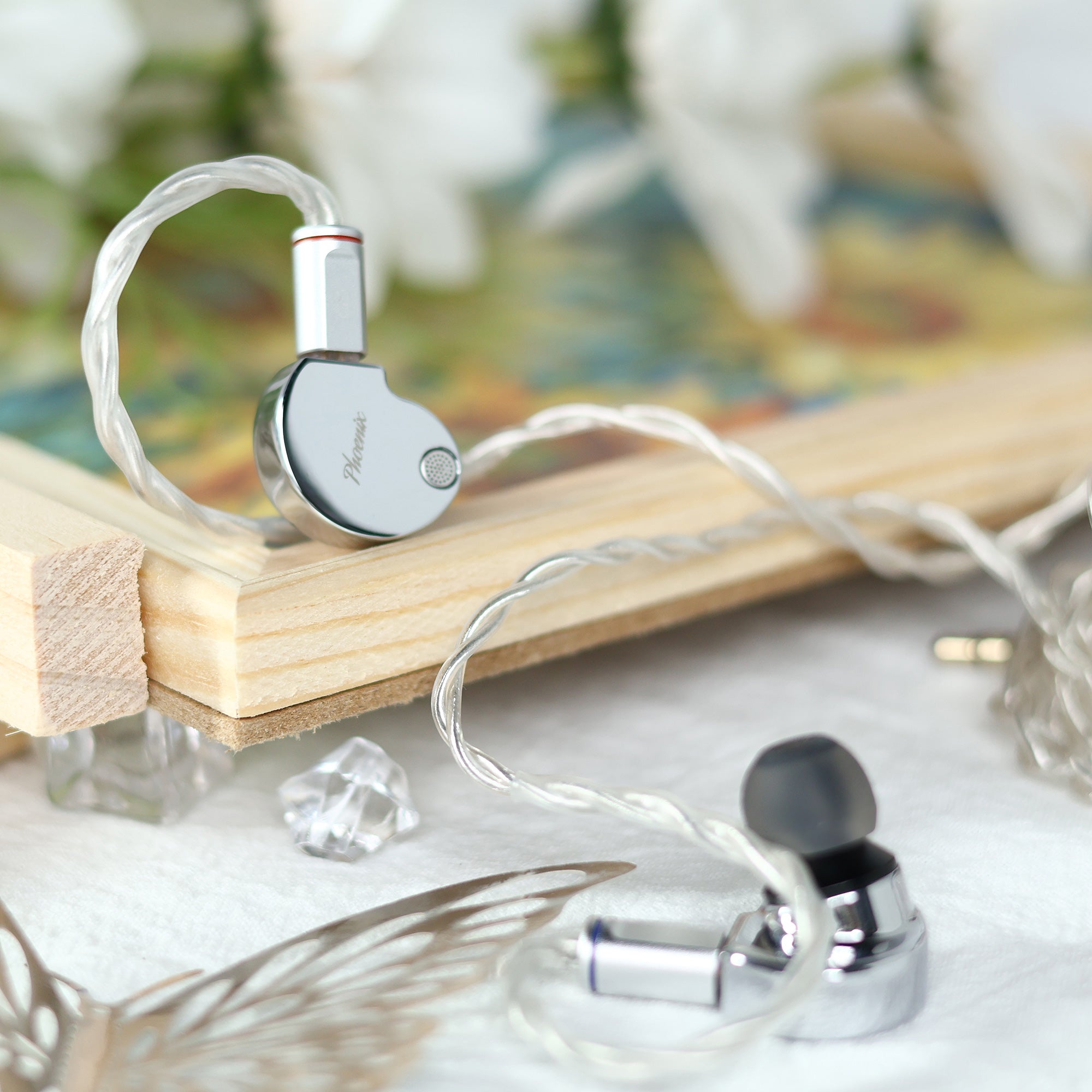 CCA Phoenix IEM full product shot with elegant metal housing