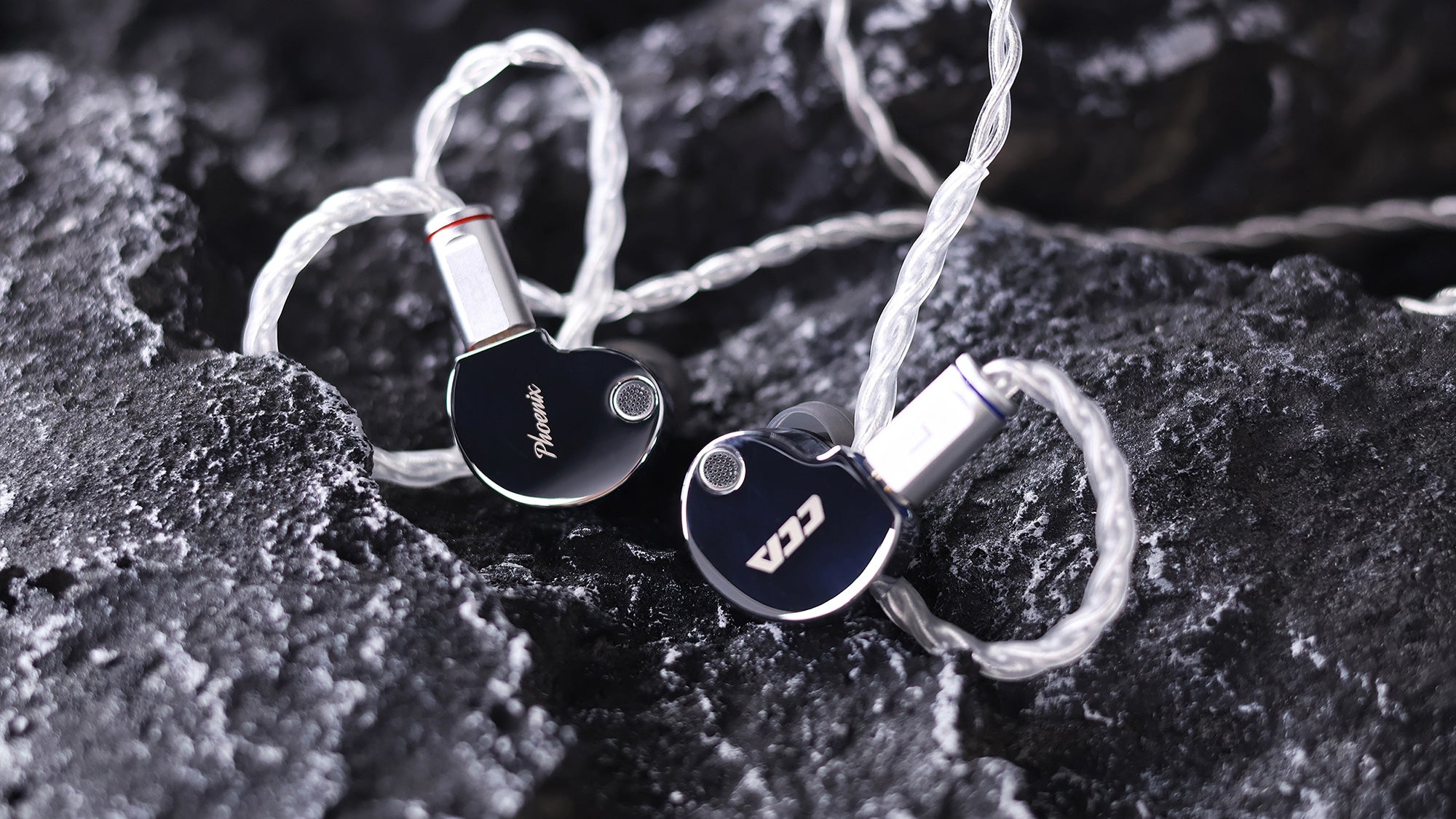 CCA Phoenix in-ear monitors highlighting smooth and polished exterior