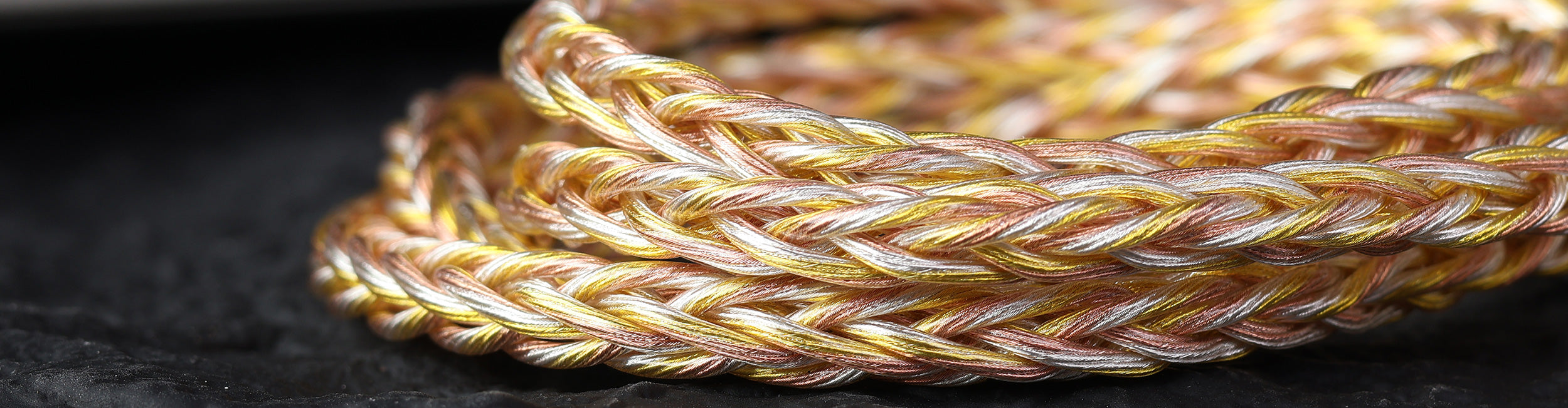 8-strand 784-core gold silver copper HiFi upgrade cable